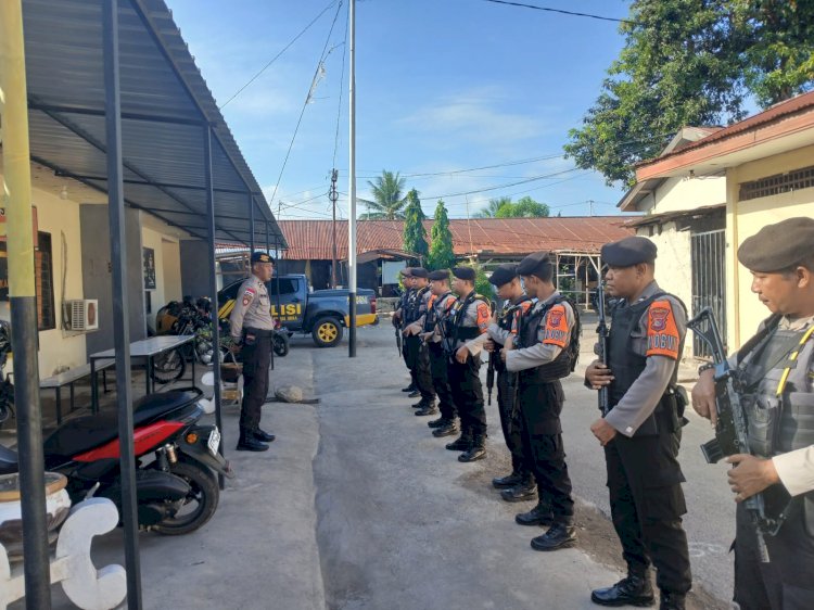 Samapta Polres Sikka Polda NTT Perketat Pengamanan Obvit, Senjata dan Gampol Dicek Ketat Sejak Pagi