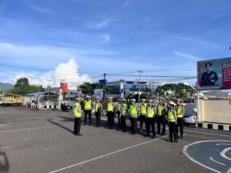 Cegah Macet dan Laka Sejak Dini, Satlantas Polres Sikka Polda NTT Siaga Pagi di Titik Rawan