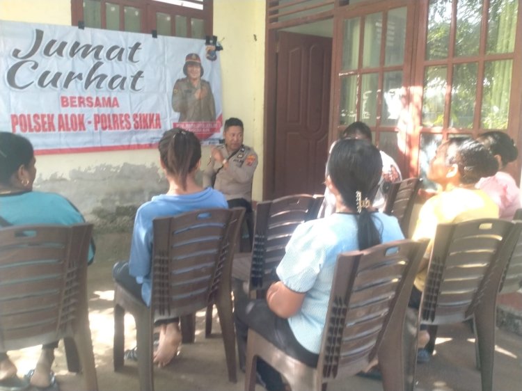 “Dari Curhat Warga hingga Solusi Kamtibmas, Polsek Alok Polres Sikka Bangun Kepercayaan Publik”