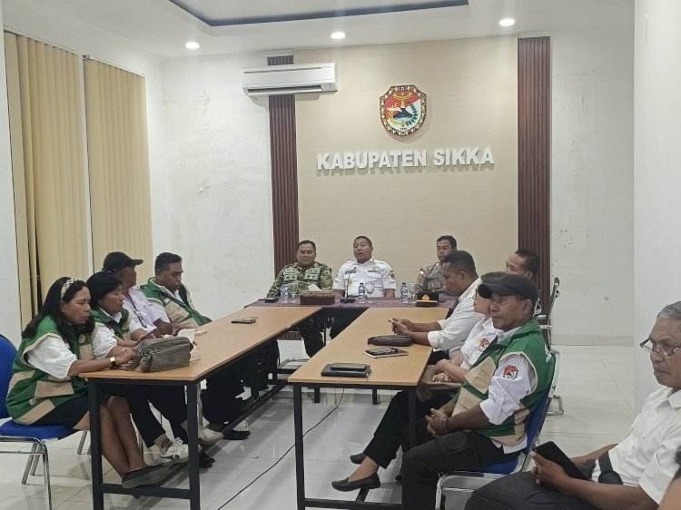 Komitmen Dukung Swasembada Pangan, Polres Sikka Polda NTT Hadiri Panen Raya Nasional Secara Daring