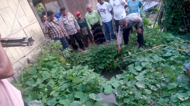 Tragedi Balita Tenggelam di Lubang MCK Desa Parabubu, Polres Sikka Polda NTT Lakukan Olah TKP