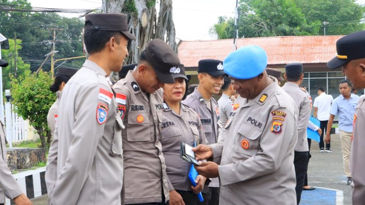 Gaktiblin Digelar, Propam Polres Sikka Polda NTT Tegaskan Perang Terhadap Pelanggaran Internal