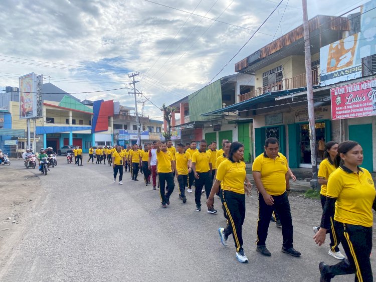 Jum’at Sehat Polres Sikka Polda NTT: Perkuat Fisik, Asah Bela Diri, Mantapkan Profesionalisme