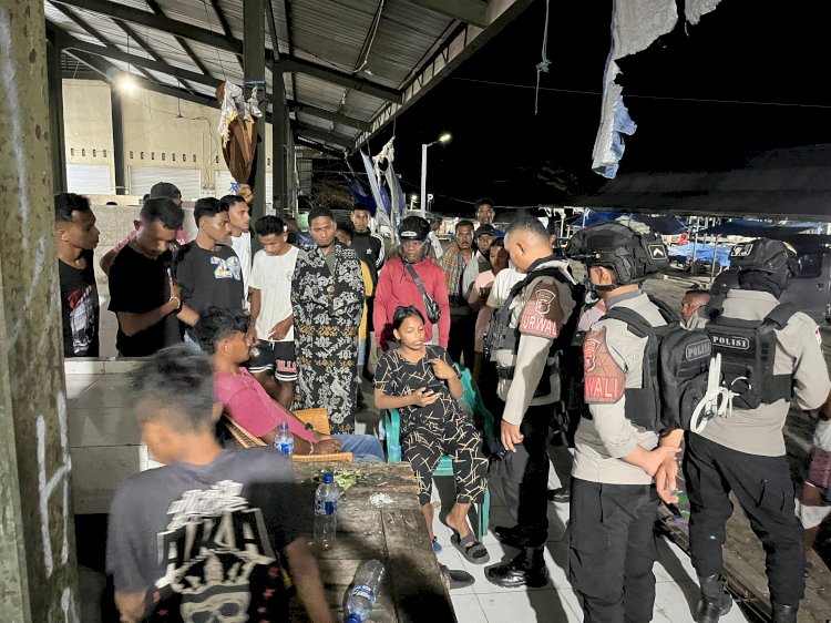 Tegas namun Humanis, Samapta Polres Sikka Polda NTT Amankan Malam Lewat Patroli Presisi