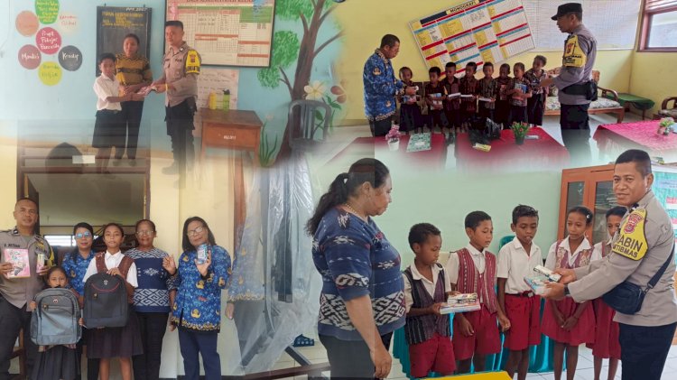 Polisi Datang Bukan Menghakimi, Bhabinkamtibmas Polres Sikka Polda NTT Bawa Kepedulian ke Sekolah