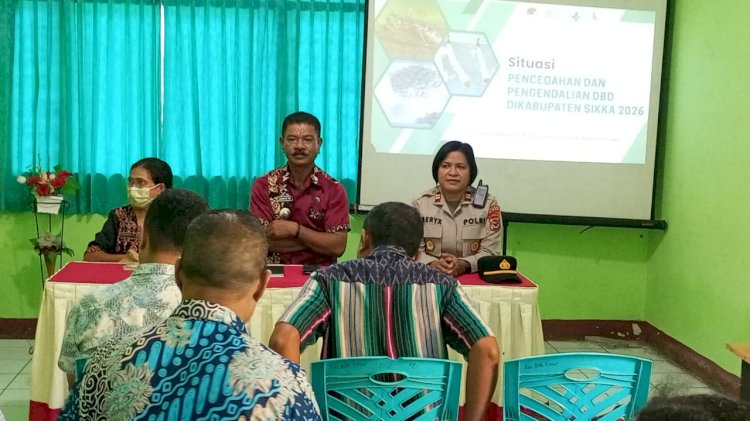 Kapolsek Alok Suarakan Kamtibmas dan Kewaspadaan Bencana dalam Rakor Lintas Sektoral Alok Timur