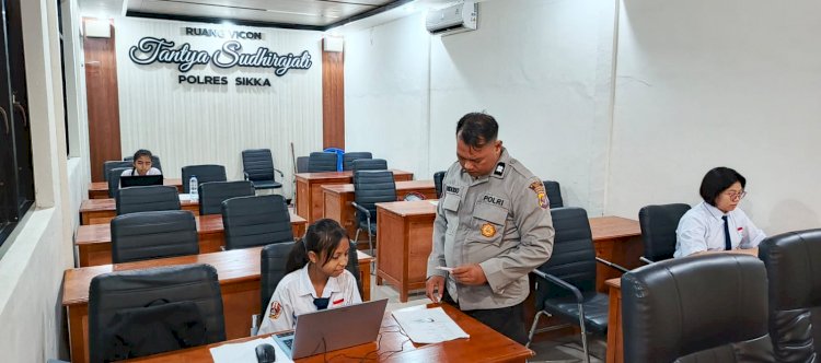 Seleksi Ketat Calon Taruna, Polres Sikka Polda NTT Sukses Gelar Tryout NST SMA Kemala Taruna Bhayangkara
