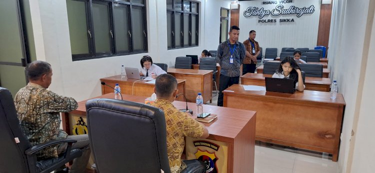 Dari Ruang Vicon Polres Sikka Polda NTT, Komitmen Bersama Wujudkan SPMB SMA KTB yang Berintegritas