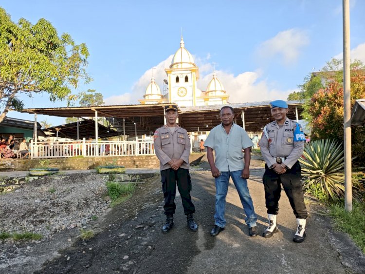 Dari Kota hingga Pelosok, Polres Sikka Polda NTT Pastikan Misa Rabu Abu Aman Tanpa Gangguan