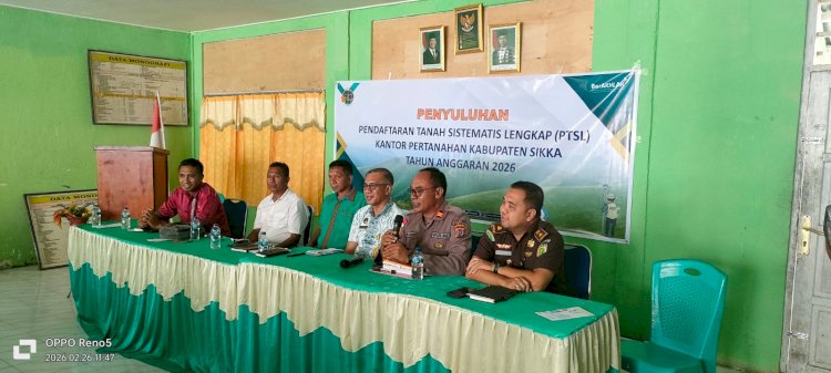Mengunci Kepastian, Mencegah Sengketa: Kapolsek Nelle Jadi Garda Pengawal PTSL 2026 di Sikka