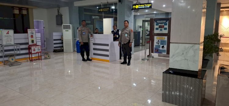 Pengamanan Diperketat! Posyan Bandara Frans Seda Maumere Pastikan Perjalanan Penumpang Aman dan Lancar
