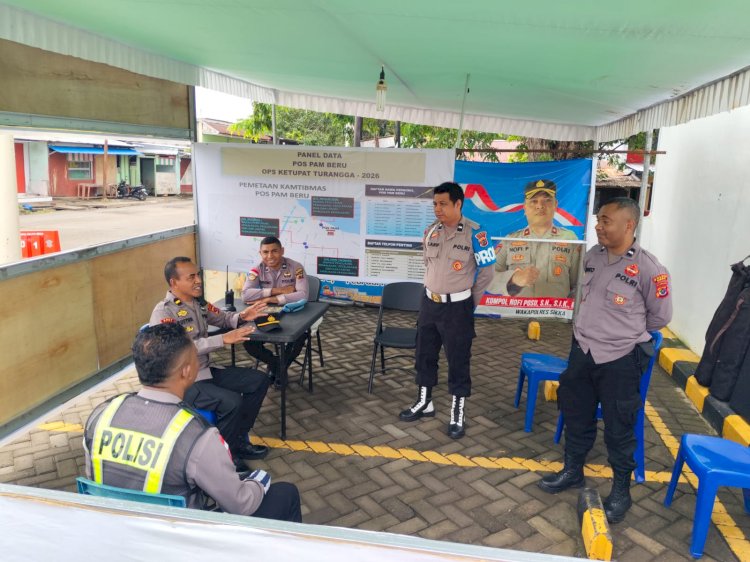 “Pengamanan Terus Dilakukan, Stabilitas Kamtibmas Sikka Tetap Terjaga dalam Operasi Ketupat 2026”