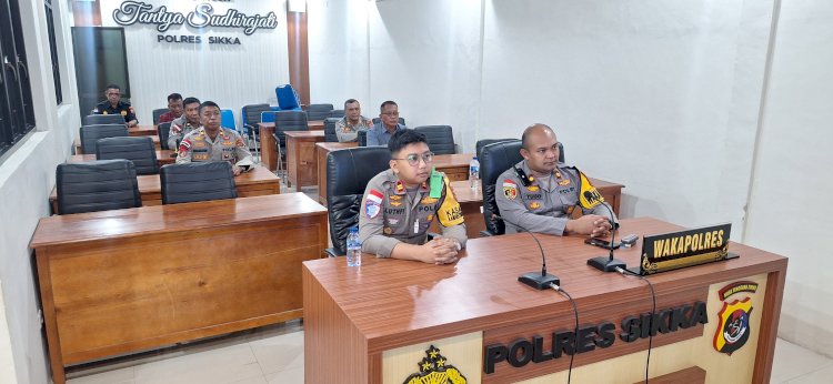 “Dari Vicon ke Aksi: Polres Sikka Siap Hadapi Tantangan Hukum Era AI”