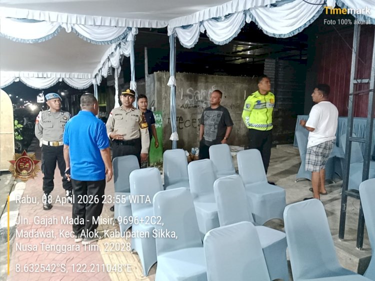 “Di Balik Sunyinya Malam Sikka, Patroli Polres Sikka Pastikan Keamanan Tetap Terkendali”