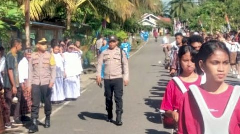 “Kapela St. Agustinus Riipua dipadati ratusan umat Katolik dalam momentum istimewa, Polsek Paga Turun Full Amankan Kegiatan”