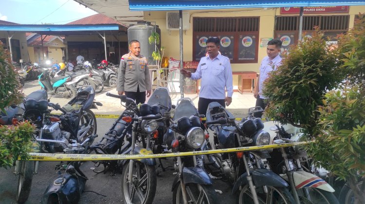 Irwasda Polda NTT Cek Langsung Kondisi Ranmor Dinas Polres Sikka Saat Audit