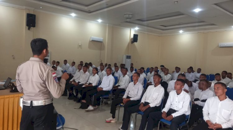 Polres Sikka Tempa Calon Gada Pratama Jadi Garda Terdepan Keselamatan Berlalu Lintas