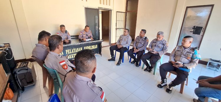 Anev Polsek Alok Polres Sikka: Disiplin Diperketat, Integritas Diuji, Pelayanan Masyarakat Jadi Prioritas Utama