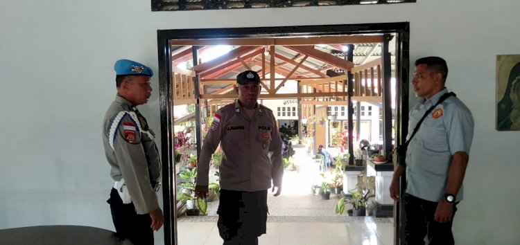 Rekoleksi Imam Se-Keuskupan Maumere Berlangsung Khidmat, Polsek Nelle Polres Sikka Pastikan Keamanan Maksimal