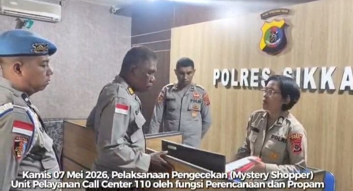 PELAKSANAAN MYSTERY SHOPPER LAYANAN CALL CENTER 110 POLRES SIKKA