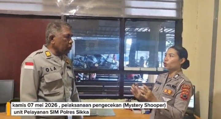 Pelaksanaan Mystery Shopper Pelayanan SIM Satlantas Polres Sikka