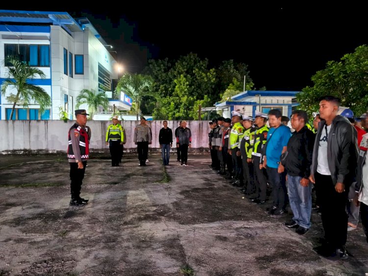 KRYD Polres Sikka Perketat Pengamanan Pasca Wisuda, Jalanan Maumere Steril dari Balap Liar