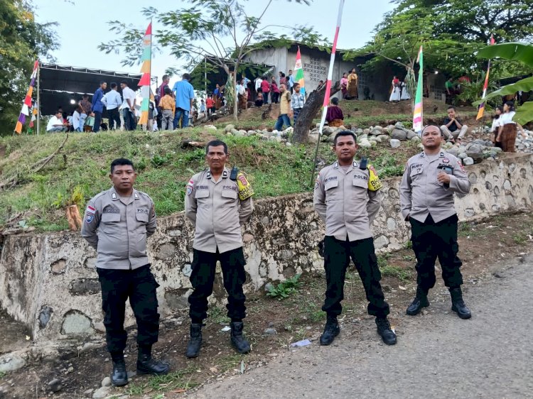 “Mengawal Langkah Iman: Polsek Paga Polres Sikka Amankan Kirab Salib Suci NYD 2026 di Kecamatan Mego”