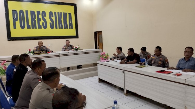 Polres Sikka Perketat Evaluasi Internal, Wakapolres Soroti DORS, Pilkades dan Disiplin Personel