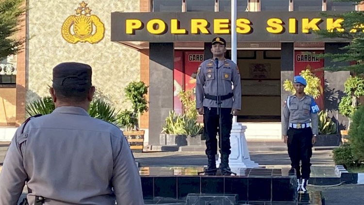 “Jelang Hari Bhayangkara ke-80, Wakapolres Sikka Tekankan Disiplin dan Integritas Personel”