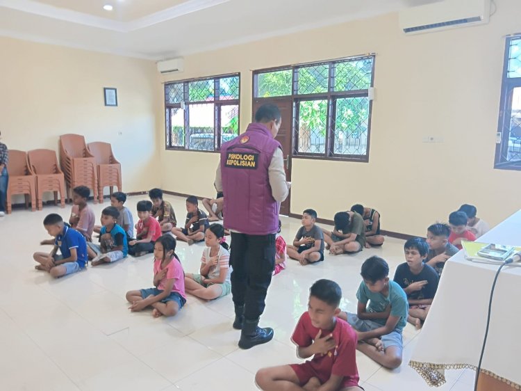Polres Sikka Hadirkan Inovasi Pembinaan Mental Anak Polri (RBC) Lewat Terapi Useft