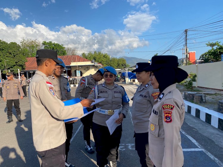 Disiplin Bukan Sekedar Seremoni, Polres,Sikka Perkokoh Barisan Melalui Apel Fungsi Dan Operasi Gaktibplin