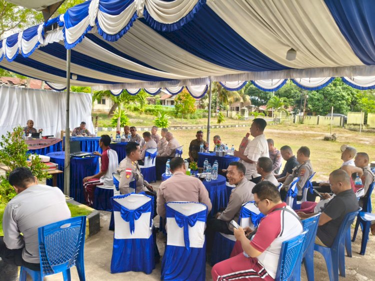 Anev Mingguan Polres Sikka: Wakapolres Dorong Tuntaskan Tunggakan Kasus dan Perkuat Kesiapan Pilkades 2026