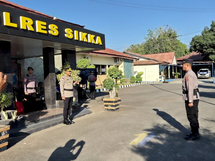 “Apel Kesiapsiagaan Karhutlah 2026, Polres Sikka Perkuat Sinergi dan Siapkan Respons Cepat Hadapi Ancaman Kebakaran”