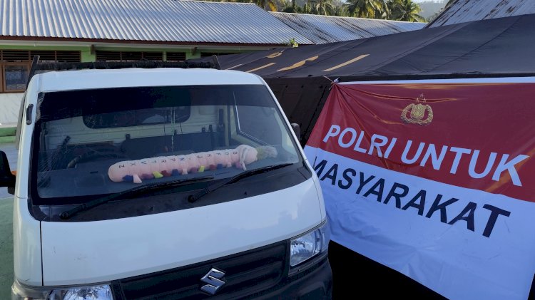 Pick up Terjebak Longsor Saat Gempa M 7,7 Guncang Sikka, Excavator Bantuan Polri Bergerak Evakuasi