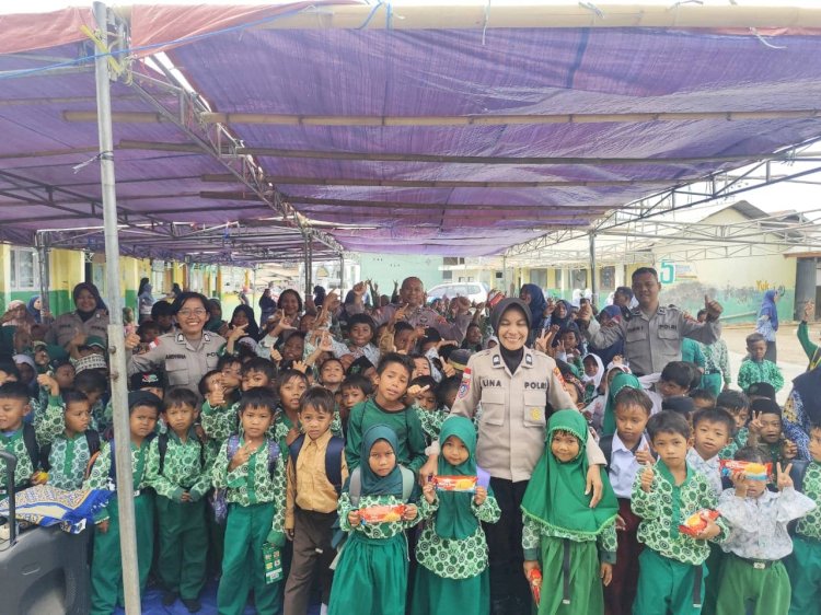 Pulihkan Luka Tak Kasatmata Pascagempa, Polres Sikka Kembalikan Senyum Anak-anak