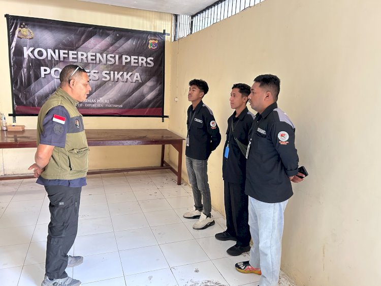 Setiap Langkah Menjadi Informasi, Humas Polres Sikka Publikasikan Apel Fungsi Personel