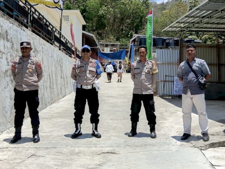 Rangkaian Devosan Kerahiman Ilahi Dikawal Polsek Paga Polres Sikka, 1.300 Umat Jalani Kegiatan dengan Aman