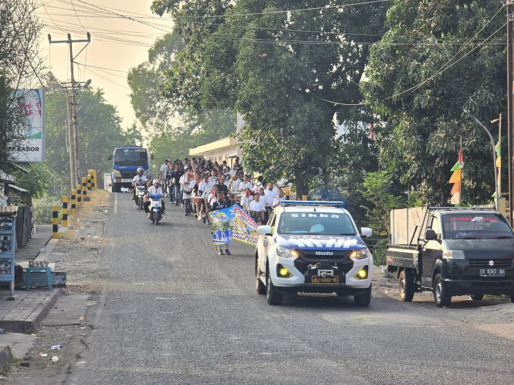 Dukung Kelancaran HUT ke-37 SMA Katolik St. John Paul II Maumere, Satlantas Polres Sikka Laksanakan Pengawalan