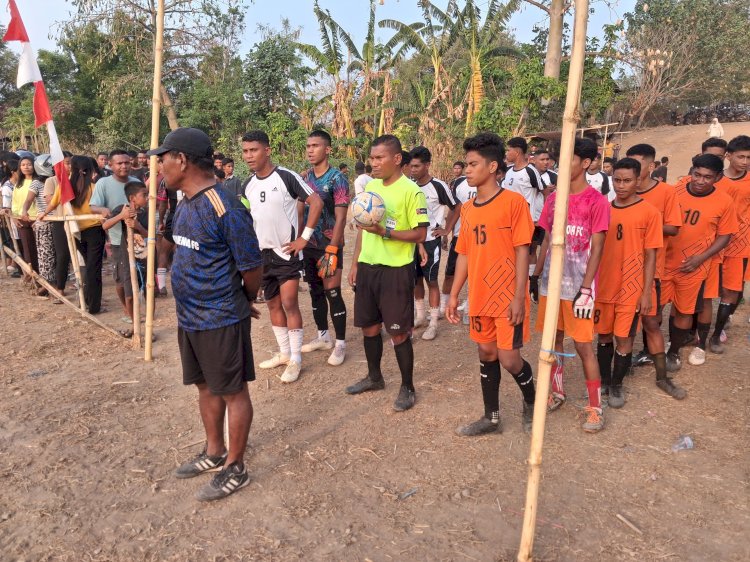 Jaga Sportivitas dan Kamtibmas, Polsek Kewapante Kawal Muda Mudi Cup I 2026
