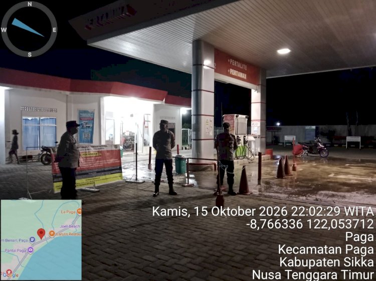 Persempit Peluang Kejahatan, Jajaran Polres Sikka Sisir Kawasan Rawan dan Pusat Aktivitas Warga Lewat Patroli Rutin