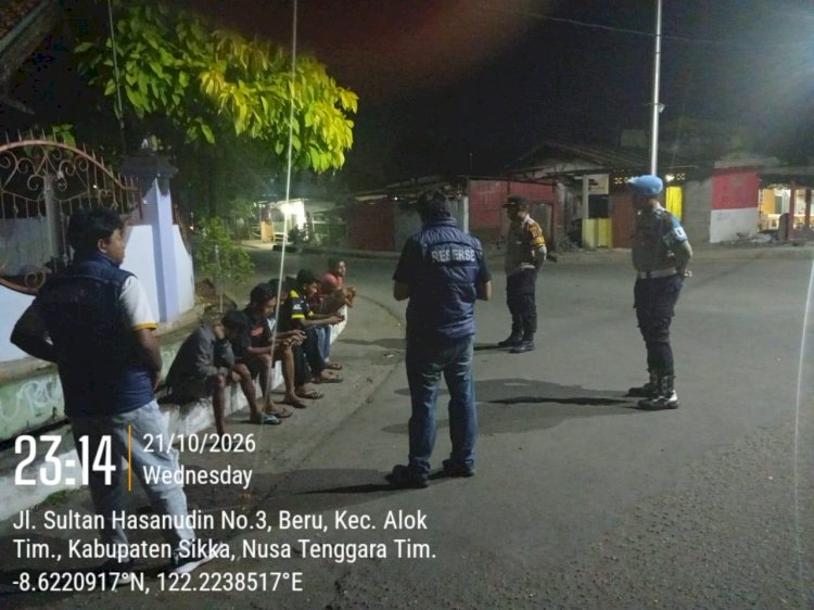 Jangan Tunggu Ada Keributan! Polres Sikka Sisir Jalanan Maumere, Cegah Gangguan Kamtibmas Sejak Dini