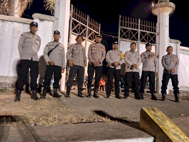 Personel Polres Sikka Amankan Turnamen Bola Voli Bupati Cup II Tahun 2026, Pertandingan Berlangsung Kondusif