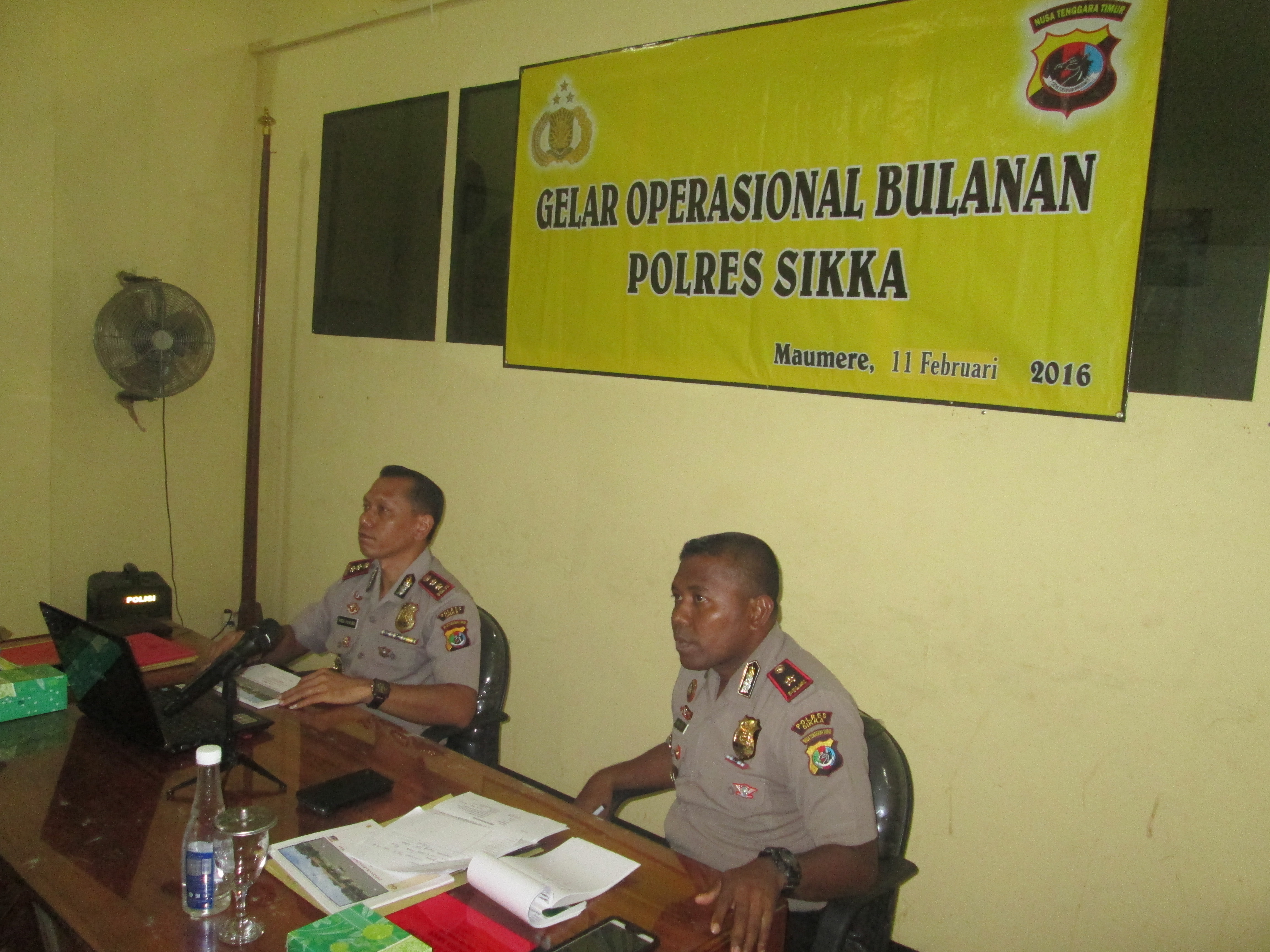 POLRES SIKKA LAKUKAN GELAR OPERASIONAL BULAN JANUARI 2016