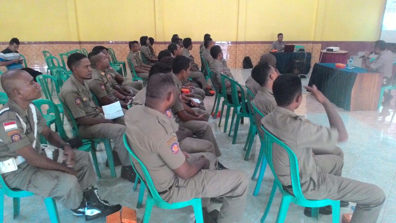 SAT BINMAS POLRES SIKKA GELAR SOSIALISASI PP NOMOR 43 TAHUN 2012 KEPADA PERSONIL SAT POL PP KAB. SIKKA