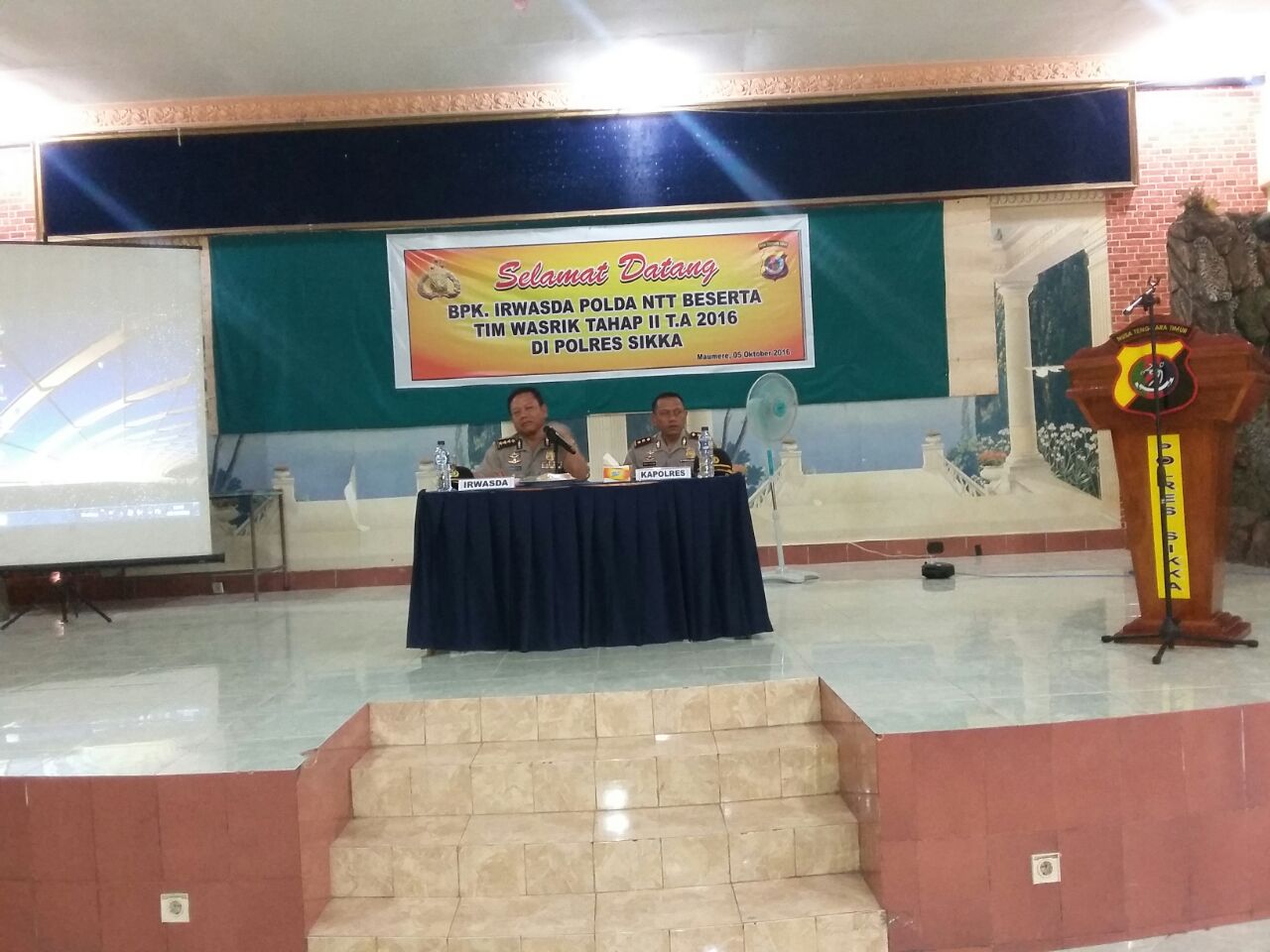 IRWASDA POLDA NTT BERI TAKLIMAT AWAL DIHADAPAN SELURUH PERSONIL POLRES SIKKA