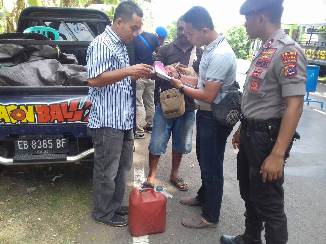 Operasi Pekat, Polres Sikka Berhasil Sita 1 Jerigen Berisi 10 Liter Miras