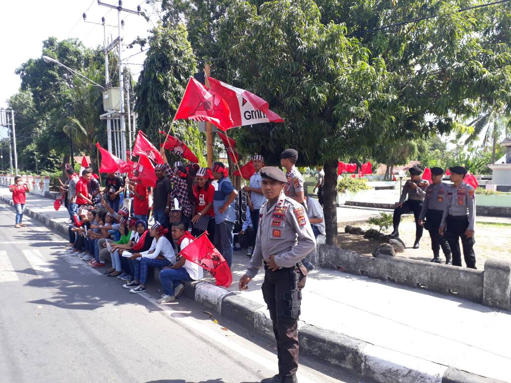 Dikawal Polisi, Mimbar Bebas GMNI Sikka Berjalan Aman