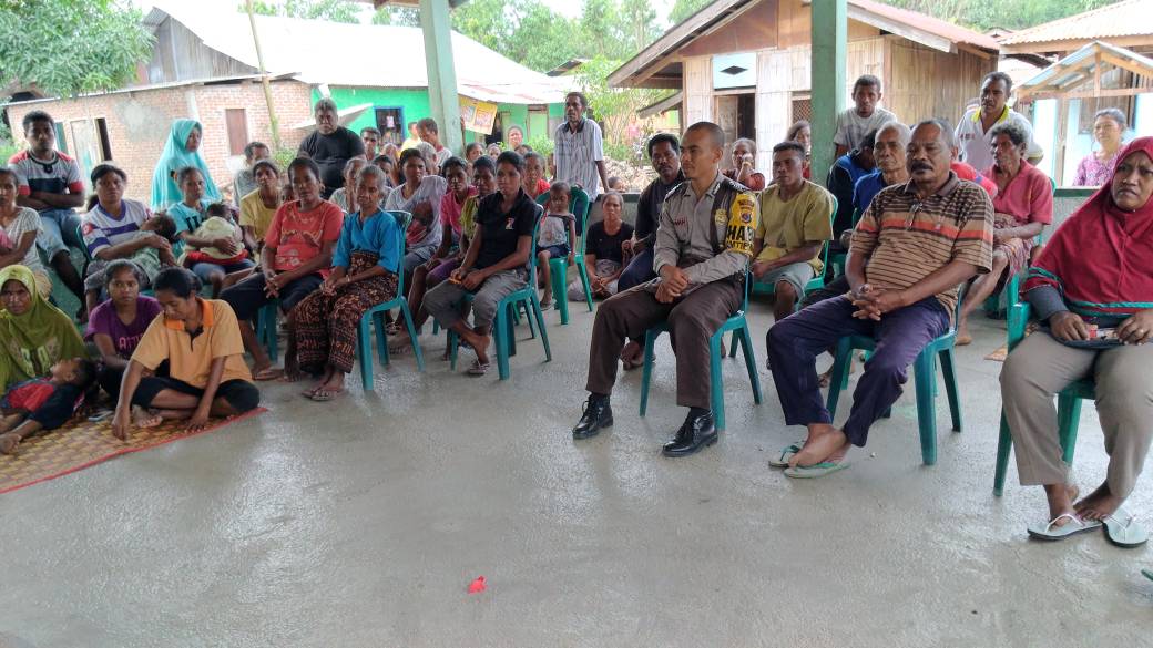 Bhabinkamtibmas Bripka Ridwan Hadiri Pertemuan Panitia Pemekaran Desa Persiapan Likonggete