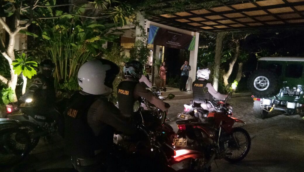 Beri Rasa Aman pada Para Peserta TDF 2017, Polisi Sikka Gelar Patroli Malam di Lokasi Penginapan Para Peserta TDF