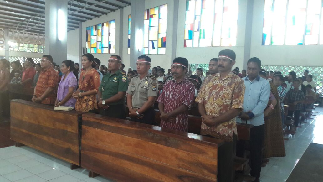 3 Pilar Kecamatan Waigete Hadiri Ibadah 